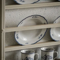 Blå Herregård dyp tallerken 22 cm 4-pk Fyrklövern