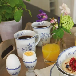 Blå Herregård frokostsett i 12 deler Fyrklövern