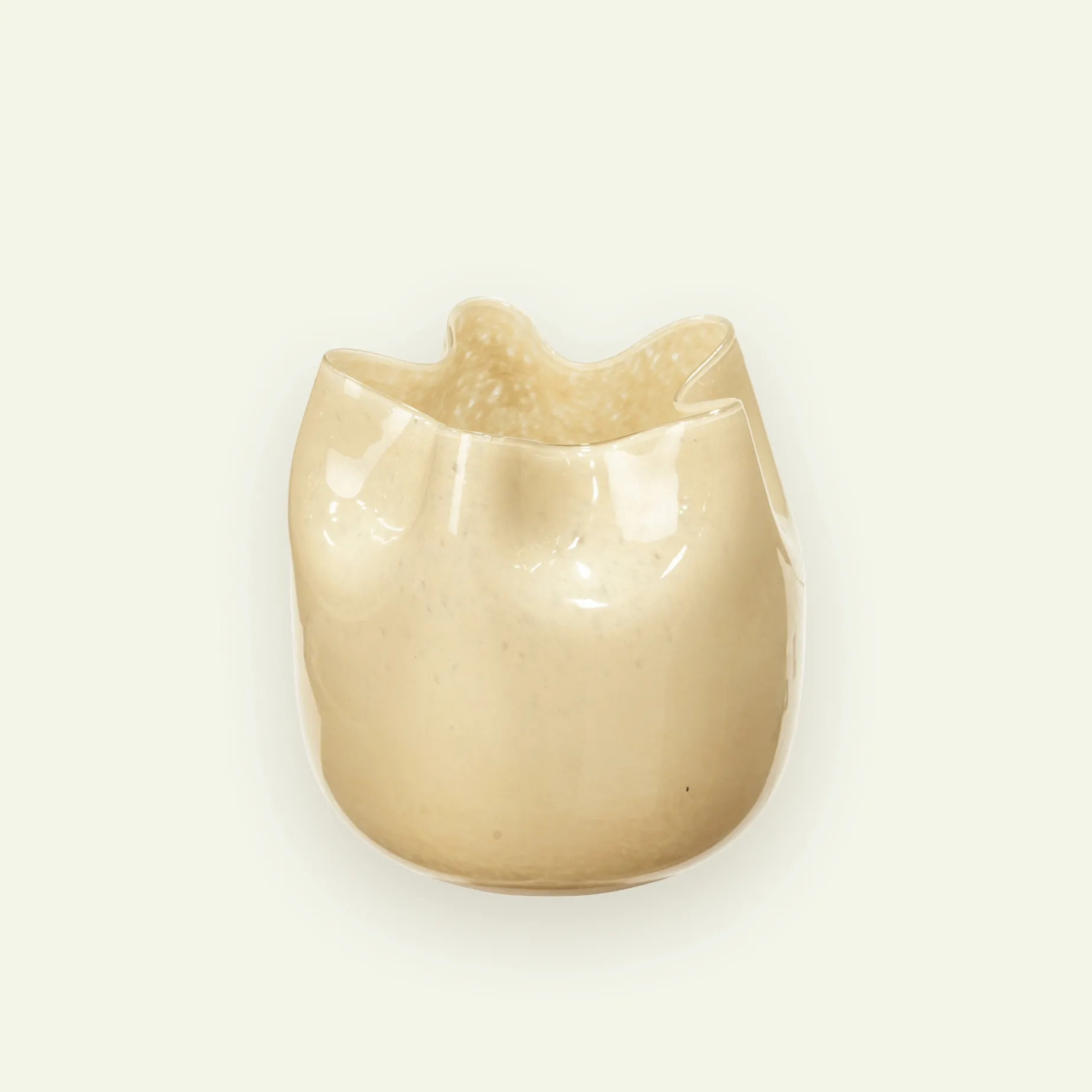 Broste Copenhagen Esther vase/lyslykt 20 x 20 cm, Anise Flower Yellow Fyrklövern