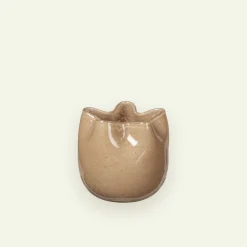 Broste Copenhagen Esther vase/lyslykt 9,8 x 9,5 cm, Light Sand Fyrklövern