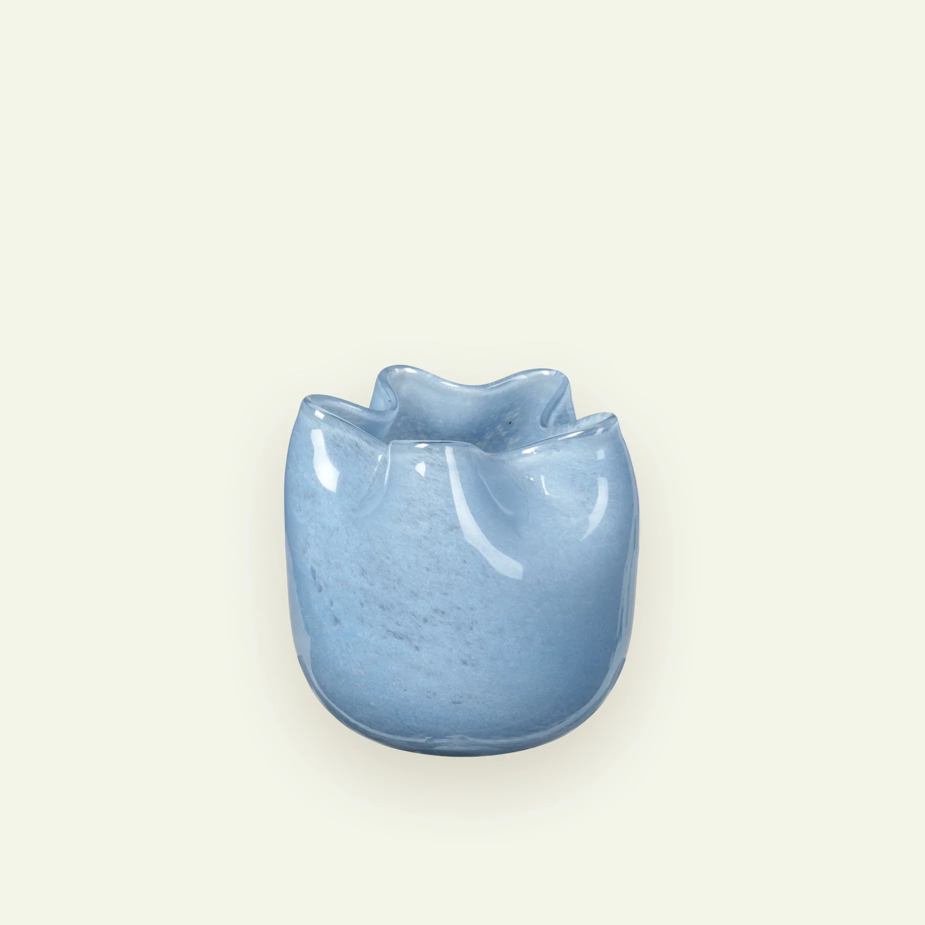 Broste Copenhagen Esther vase/lyslykt 9,8 x 9,5 cm, Serenity Light Blue Fyrklövern