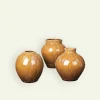 Broste Copenhagen Ingrid vase 14 x 14,5 cm 3-pk, Cinnamon Sand  Fyrklövern