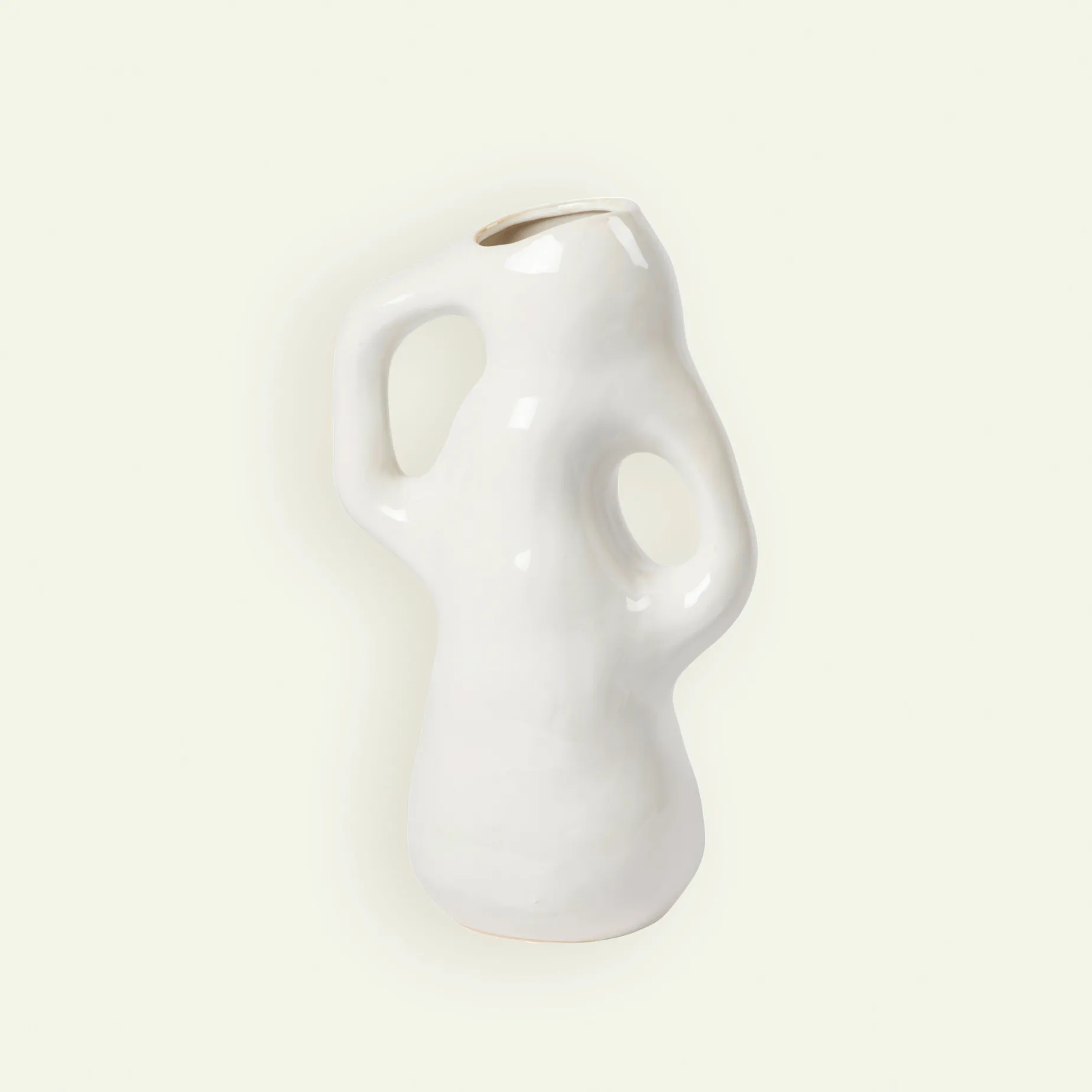 Broste Copenhagen Isolde vase 21 x 35 cm, Hvit Fyrklövern