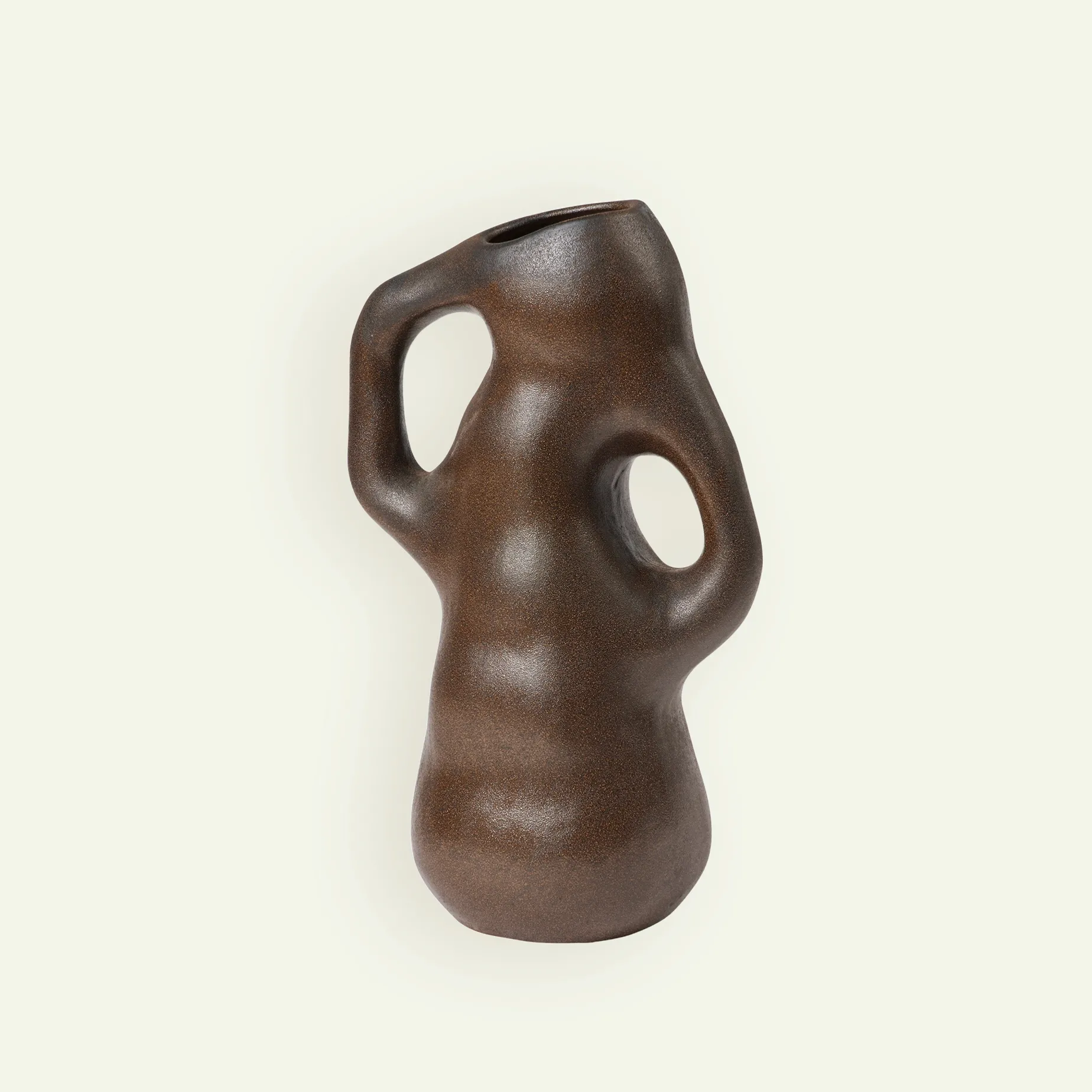 Broste Copenhagen Isolde vase 21 x 35 cm, Antique Brown Fyrklövern