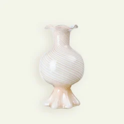 Broste Copenhagen Mella vase 17,5 x 30 cm, Taupe Sand Fyrklövern