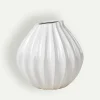Broste Copenhagen Wide vase 30 x 30 cm, Ivory Fyrklövern