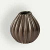 Broste Copenhagen Wide vase 30 x 30 cm, Antique Brown Fyrklövern