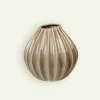 Broste Copenhagen Wide vase 25 x 25 cm, Rainy Day Grey Fyrklövern