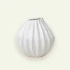 Broste Copenhagen Wide vase 25 x 25 cm, Ivory Fyrklövern