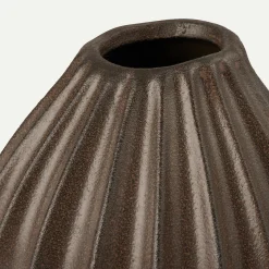 Broste Copenhagen Wide vase 15 x 15 cm, Antique Brown Fyrklövern