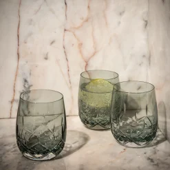 Crown vannglass 30 cl, Grønn Fyrklövern