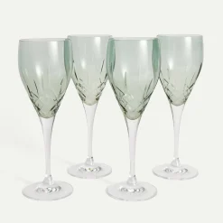 Crown vinglass 30 cl 4-pk, Grønn Fyrklövern