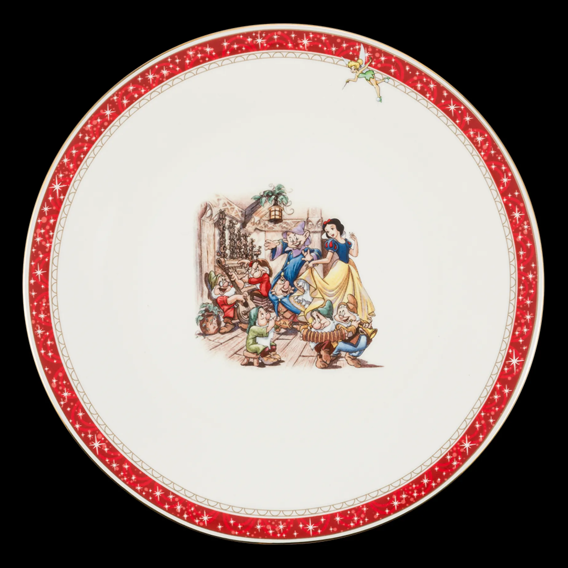 Disney Jul Jubileum tallerken 27 cm Snøhvit og de syv dverger Fyrklövern