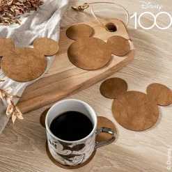 Disney Mickey Mouse glassbrikker natur, 4-pk Fyrklövern