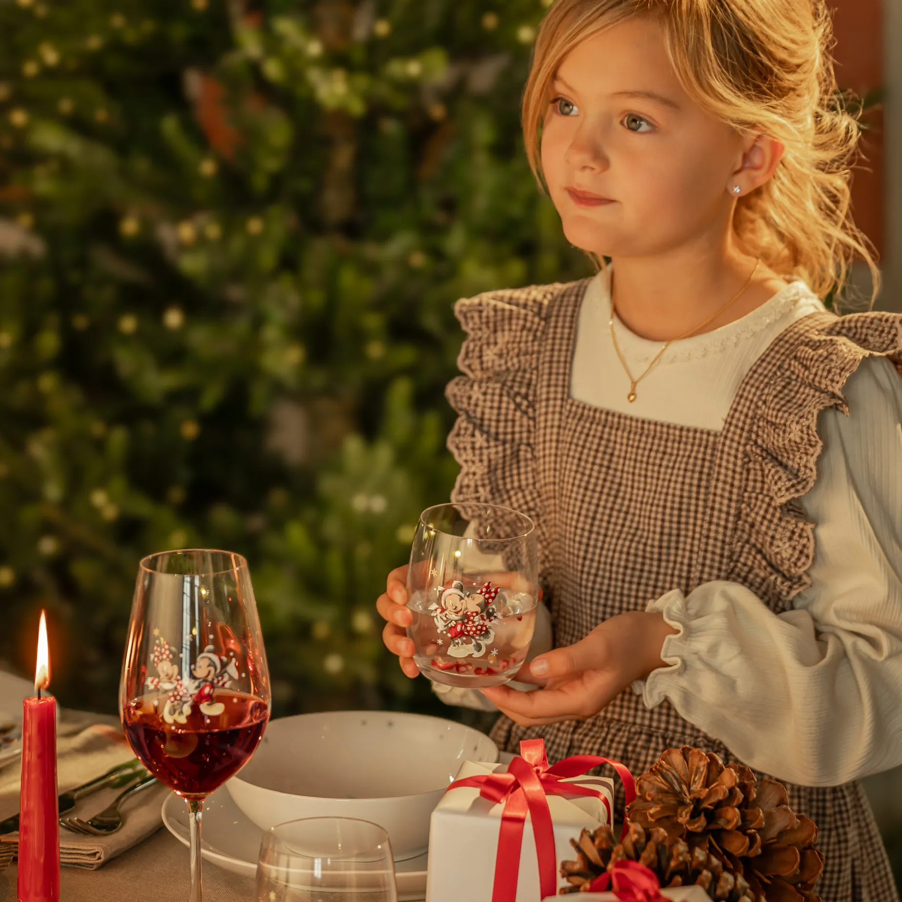Disney Vinter vannglass 30 cl 4-pk Fyrklövern
