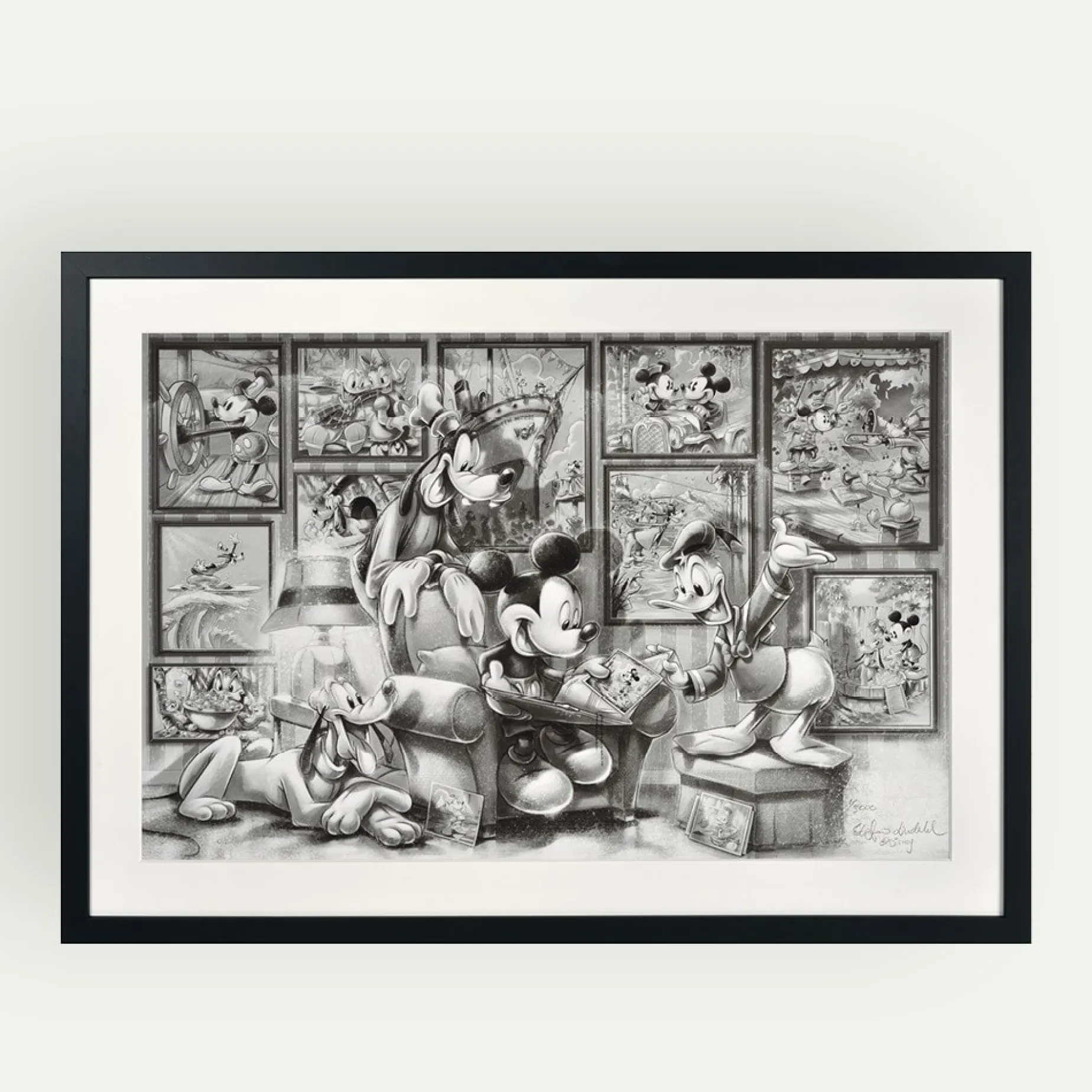 Disney Wonderful Memories litografi 43 x 65 cm Fyrklövern