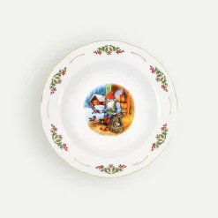 Gammeldags Jul dyp tallerken 22 cm 4-pk Fyrklövern