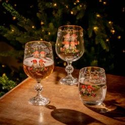 Gammeldags Jul vinglass 45 cl Fyrklövern