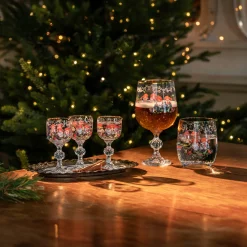 Gammeldags Jul vinglass 45 cl Fyrklövern