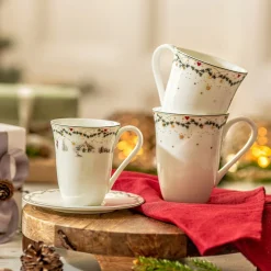 Juleminner kaffekopp med underfat 20 cl, Minner Fyrklövern