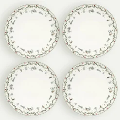 Juleminner tallerken 28 cm 4-pk, Minner Fyrklövern