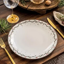 Juleminner tallerken 28 cm 4-pk, Tradisjon Fyrklövern