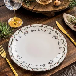 Juleminner tallerken 28 cm 4-pk, Minner Fyrklövern