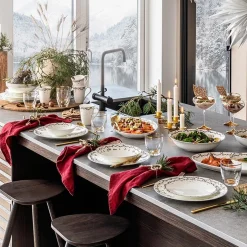 Juleminner tallerkensett 8 deler Fyrklövern