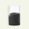 Lind DNA Fold vase 11 x 20 cm, Antracit  Fyrklövern