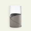 Lind DNA Fold vase 11 x 20 cm, Light Grey  Fyrklövern