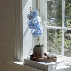 Lind DNA Fold vase 11 x 20 cm, Antracit  Fyrklövern