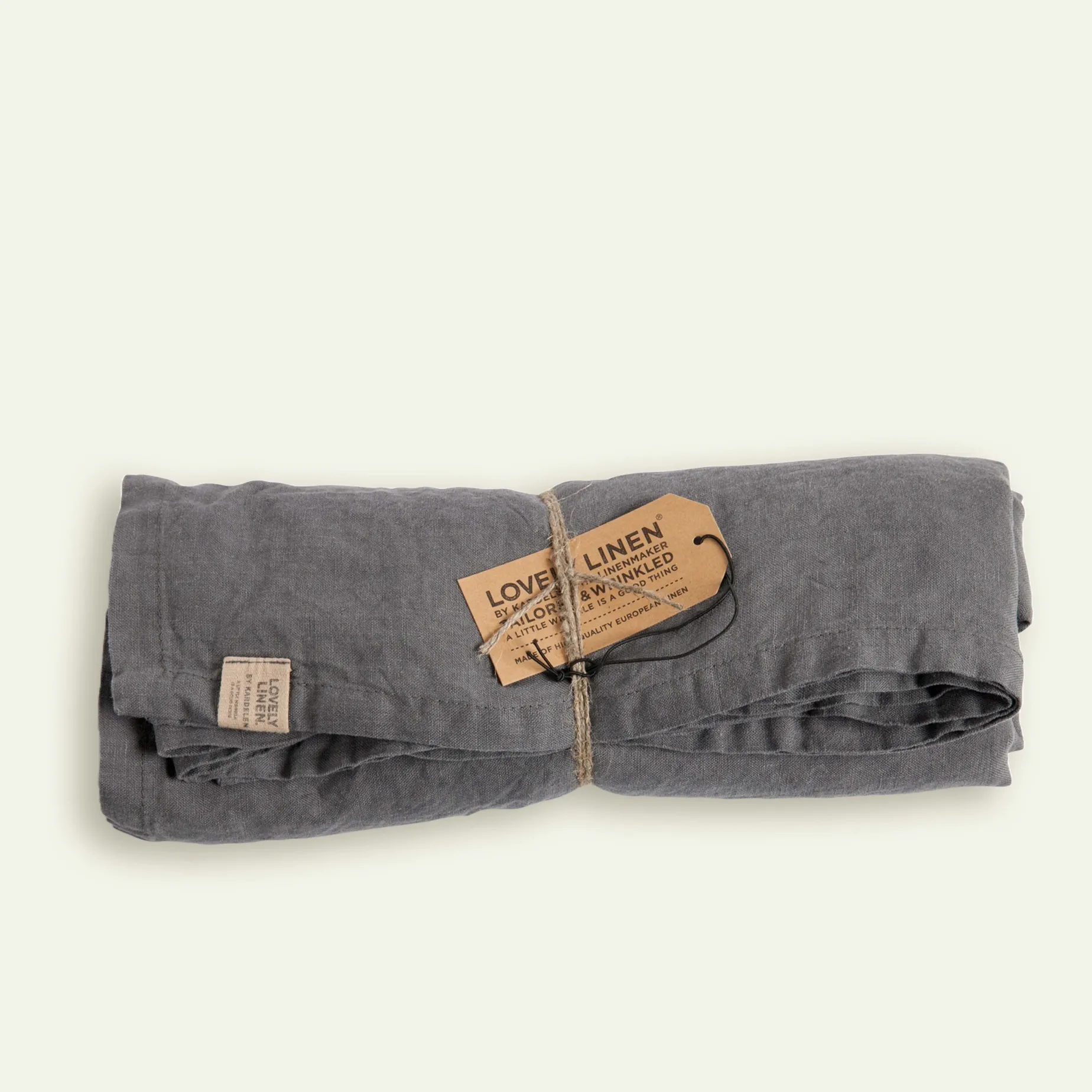 Lovely Linen Lovely duk 145 x 250 cm, Dark Grey Fyrklövern