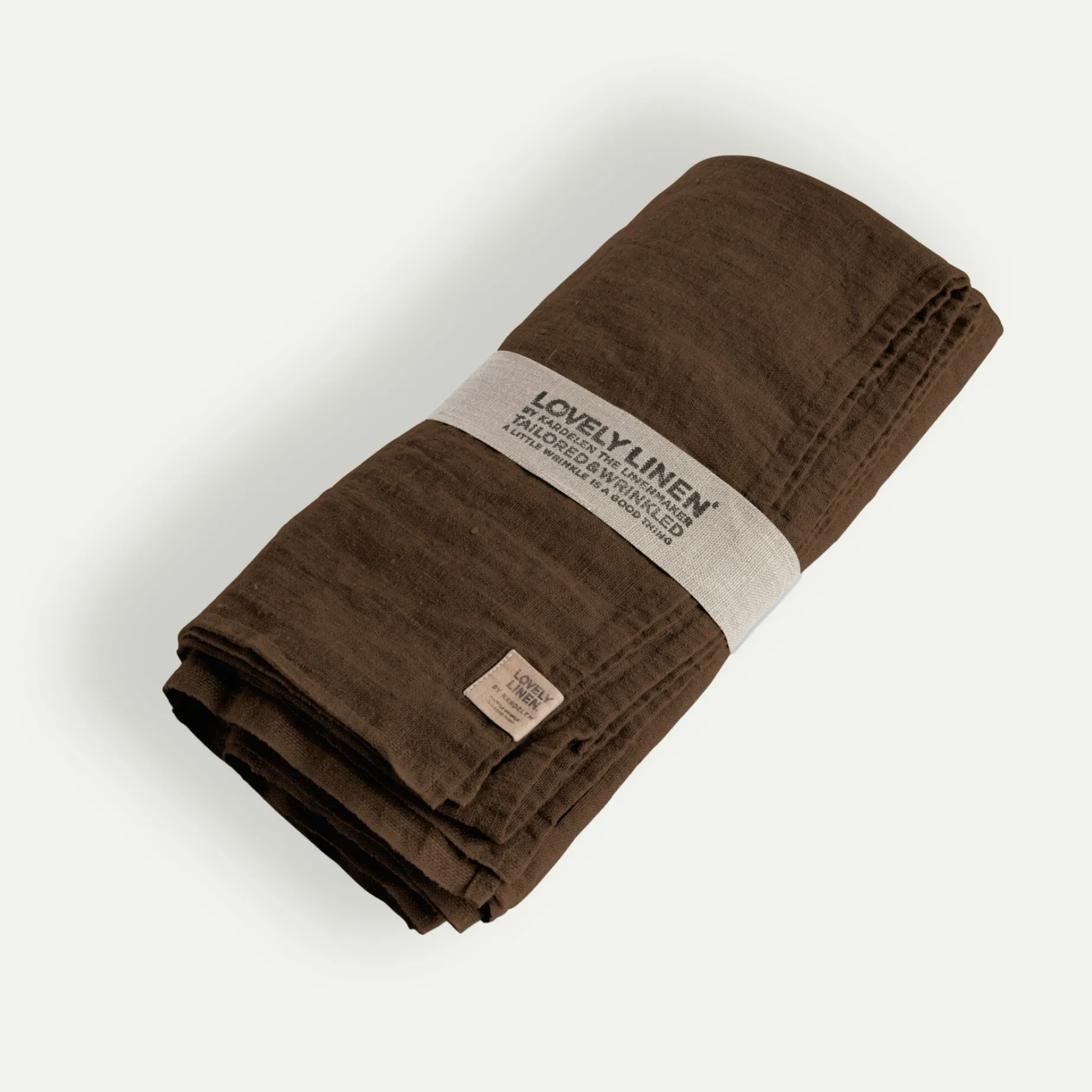 Lovely Linen Lovely duk 145 x 300 cm, Chocolate Fyrklövern