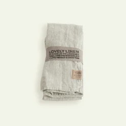 Lovely Linen Lovely serviett 45 x 45 cm 4-pk, Light Grey Fyrklövern