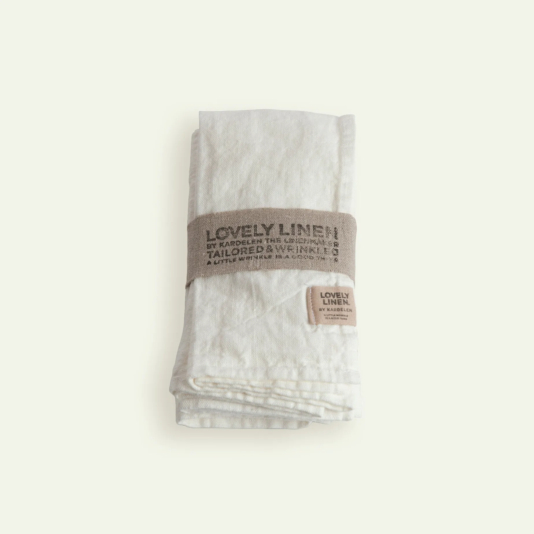 Lovely Linen Lovely serviett 45 x 45 cm 4-pk, Off-White Fyrklövern