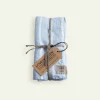 Lovely Linen Misty serviett 45 x 45 cm 4-pk, Strip Sky Fyrklövern