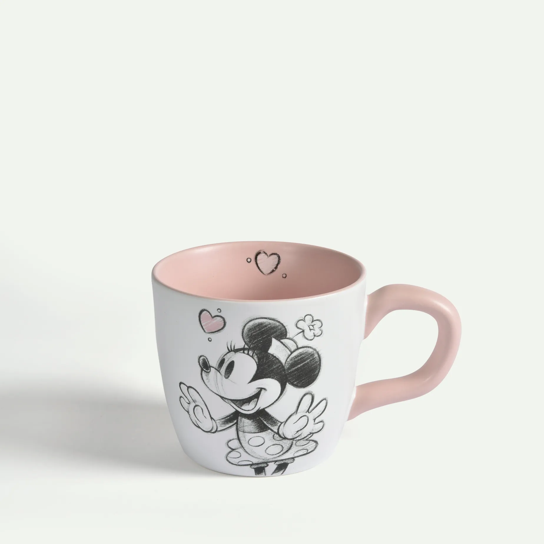 Minnie Mouse Love krus 30 cl, Rosa Fyrklövern