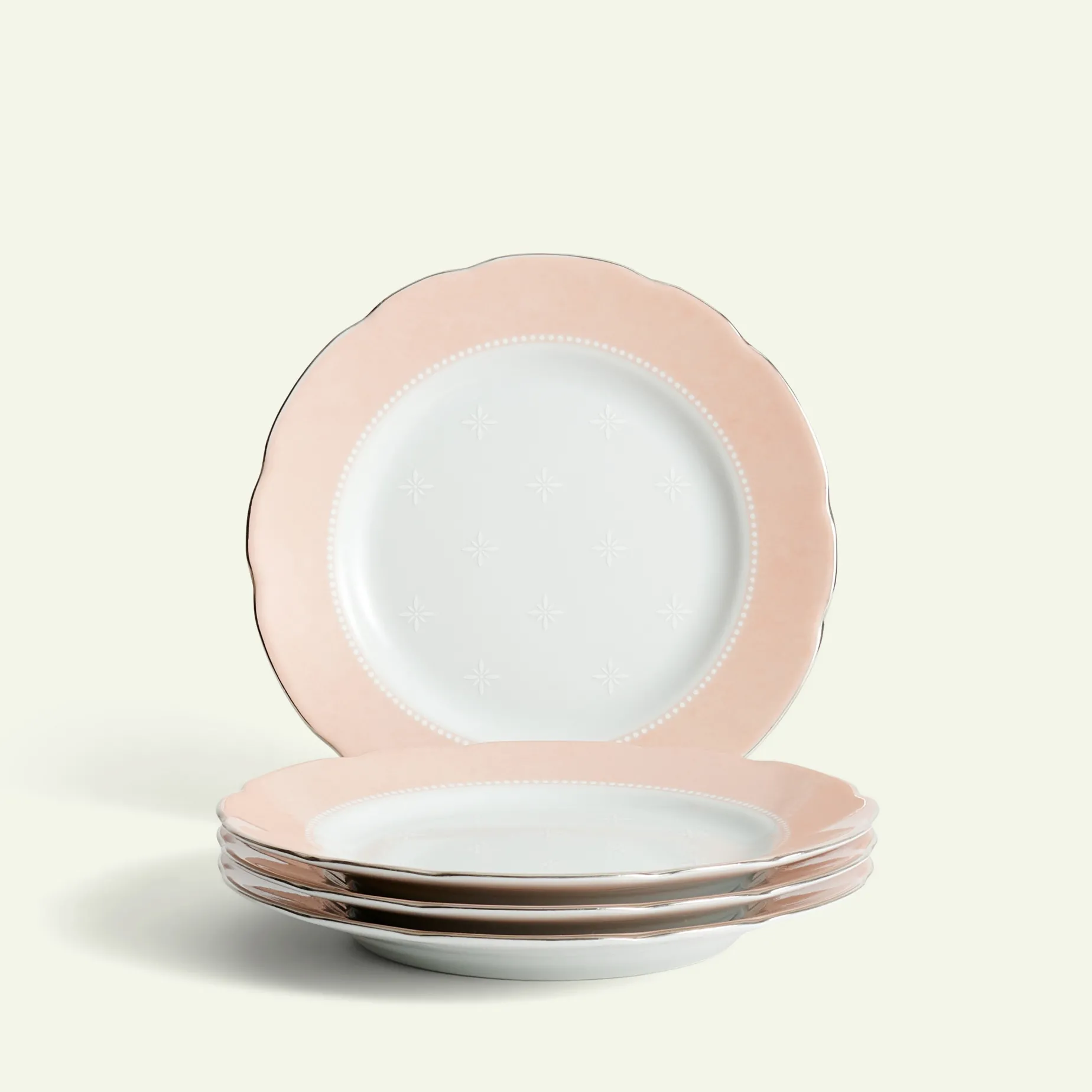 Moments asjett rosa 19 cm 4-pk Fyrklövern