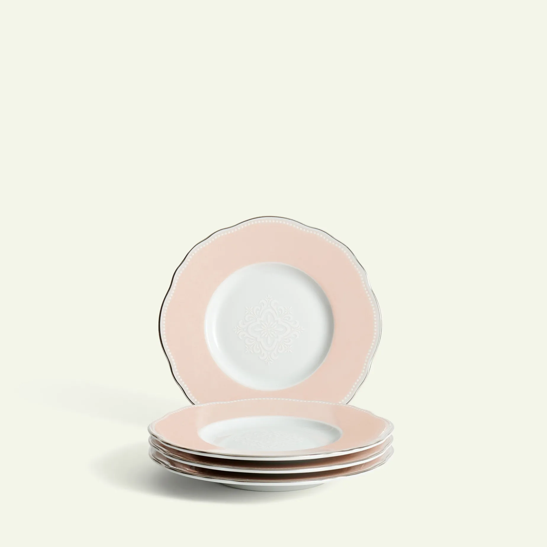 Moments asjett rosa 15 cm 4-pk Fyrklövern