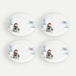 Nissenes Jul asjett 22 cm 4-pk Fyrklövern