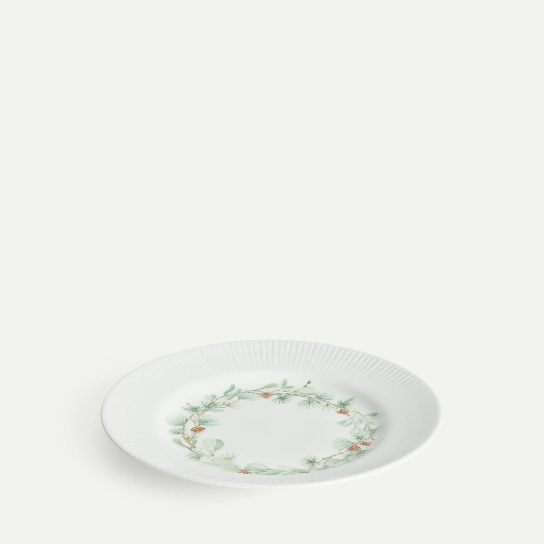 Nordic Dawn asjett 21 cm, Natur Fyrklövern