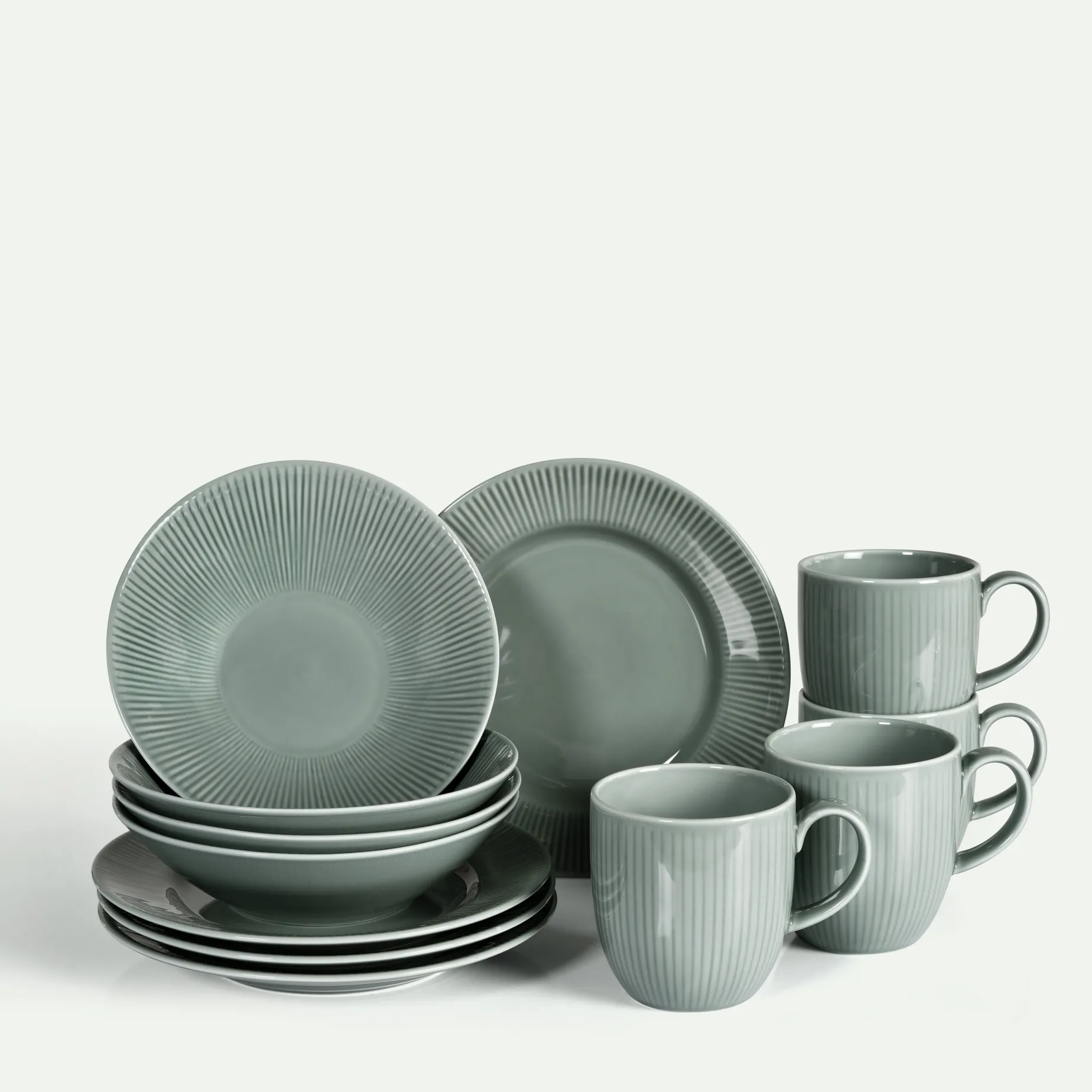 Nordic Dawn frokostsett i 12 deler, Dugg Fyrklövern