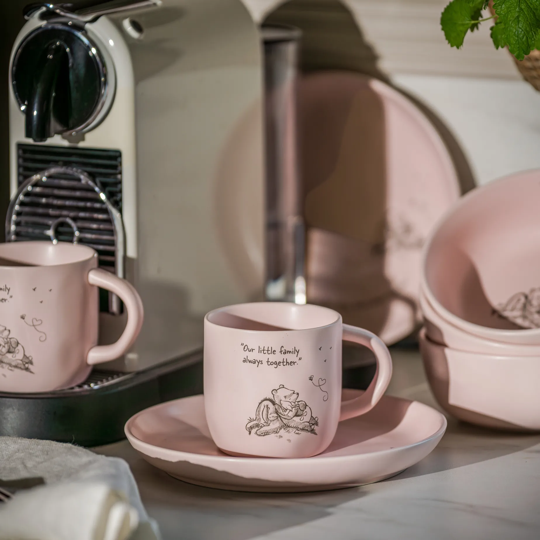Ole Brumm frokostsett i 12 deler Fyrklövern