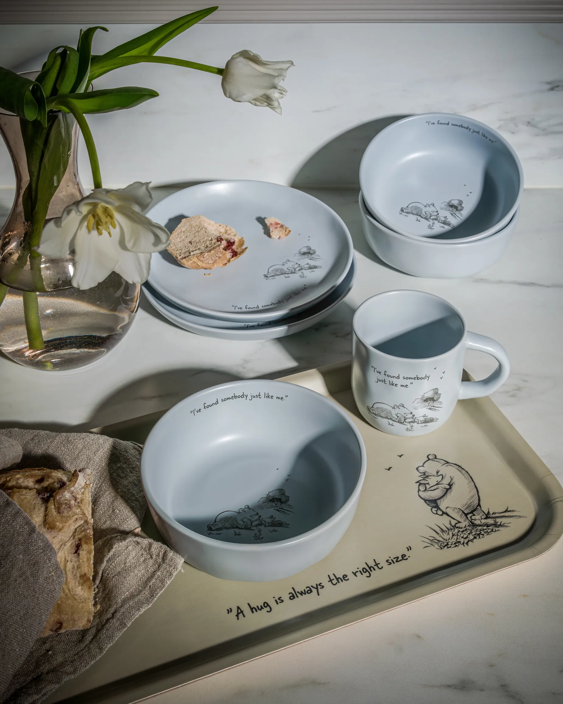 Ole Brumm skål 15 cm 3-pk Fyrklövern