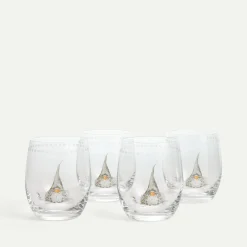 Åsas Jul Hvit vannglass 35 cl 4-pk Fyrklövern