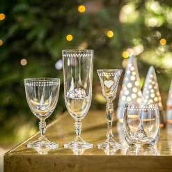 Åsas Jul Hvit vannglass 35 cl Fyrklövern