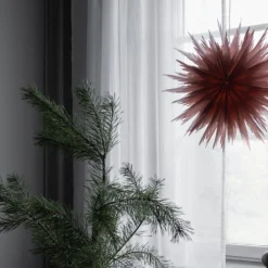 Watt & Veke Liz adventsstjerne 50 cm, Red Ochre Fyrklövern