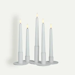 Watt & Veke LYKKE lysestake 28 cm, White  Fyrklövern